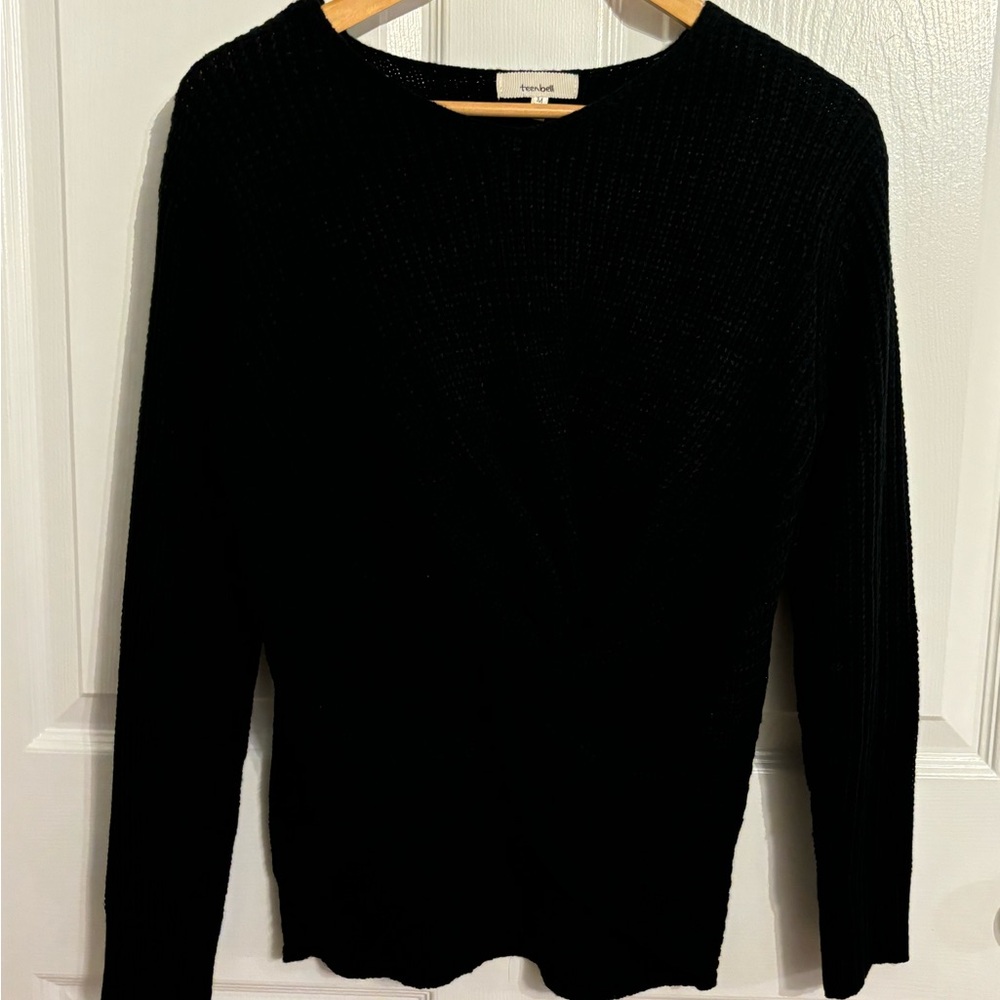 TeenBell Black Knit Sweater Size Medium.